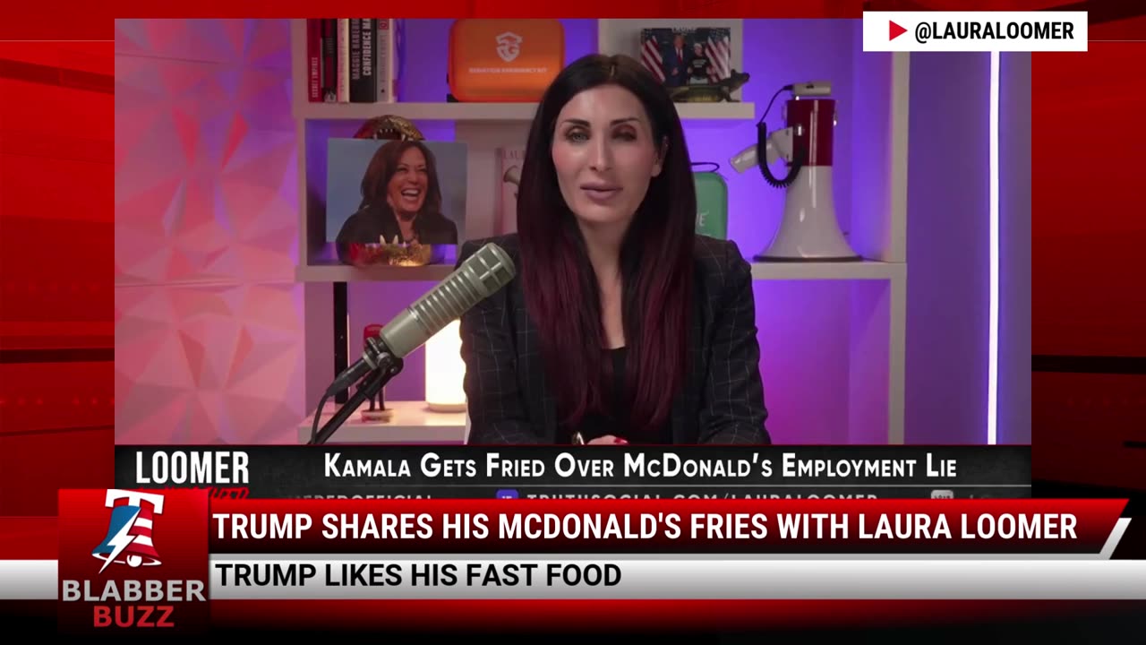 Trump Shares His McDonald's Fries With Laura Loomer