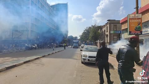 Finance bill rejection Police using live bullets in a peaceful demonstrations in kenya