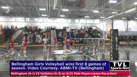 Bellingham Girls Volleyball leads TVL Small after starting 2024-25 season on 8 game winning streak!