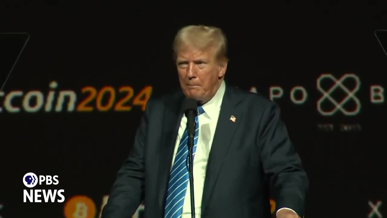 WATCH: Trump calls on U.S. to embrace cryptocurrency at Bitcoin conference in Nashville