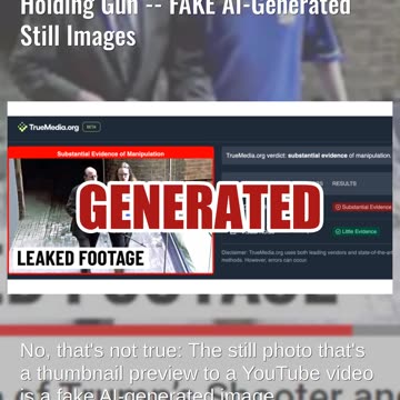 Fact Check: NO 'Leaked Footage' Of Trump Shooter And BlackRock CEO Holding Gun -- FAKE AI-Generated