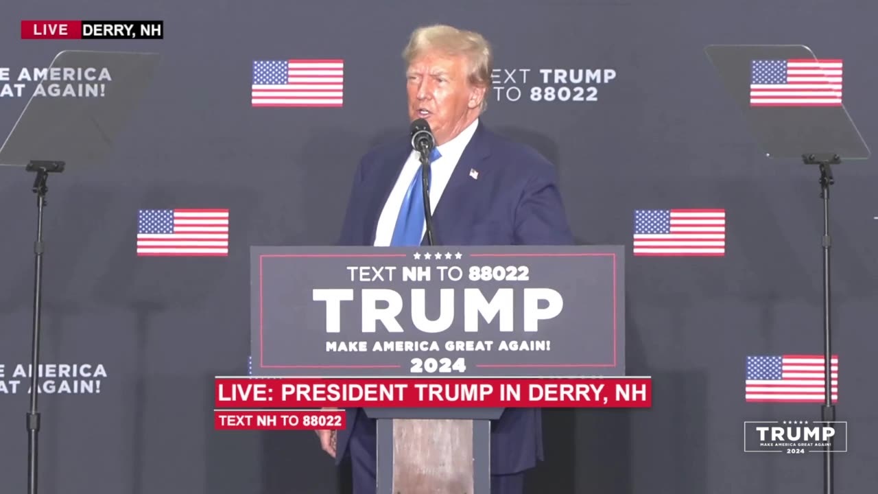 LIVE: President Donald Trump in Derry, NH - 10.23.2023