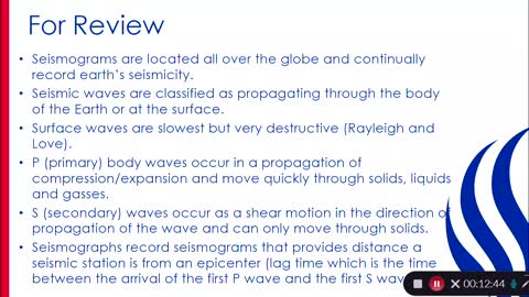 Earthquakes: Seismic Waves