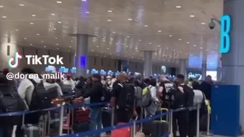 Departure at Israel main airport looks like people are living in a hurry no wonder why