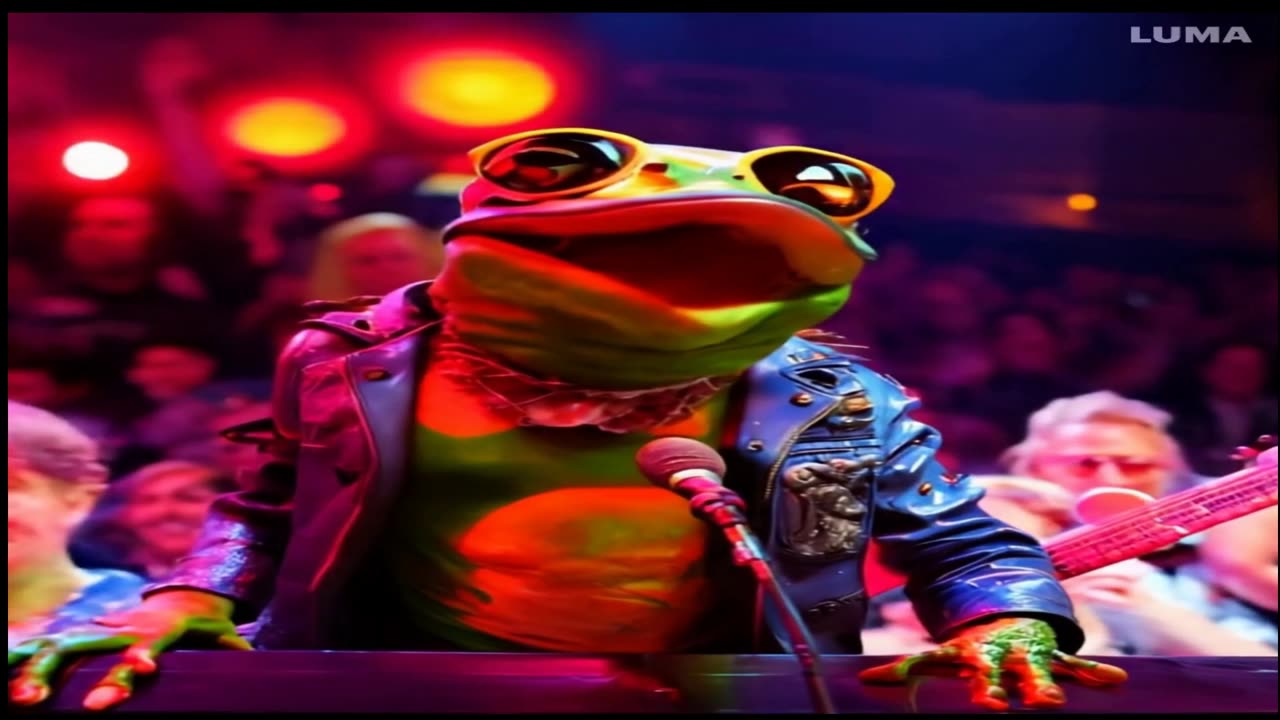 A.I. experimental video. Frogs. Mark 12:30-31. Funny but good. I think.