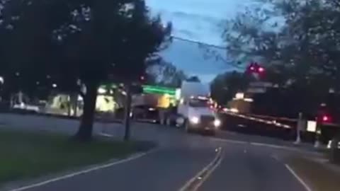 Train Plows Through Tractor-Trailer Stuck on Tracks