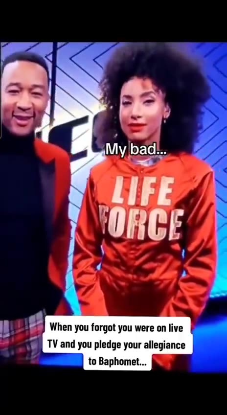 When you forgot you were on live TV and you pledge your ...