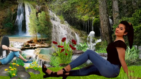 relaxing music, sound of flowing water, stress reliever
