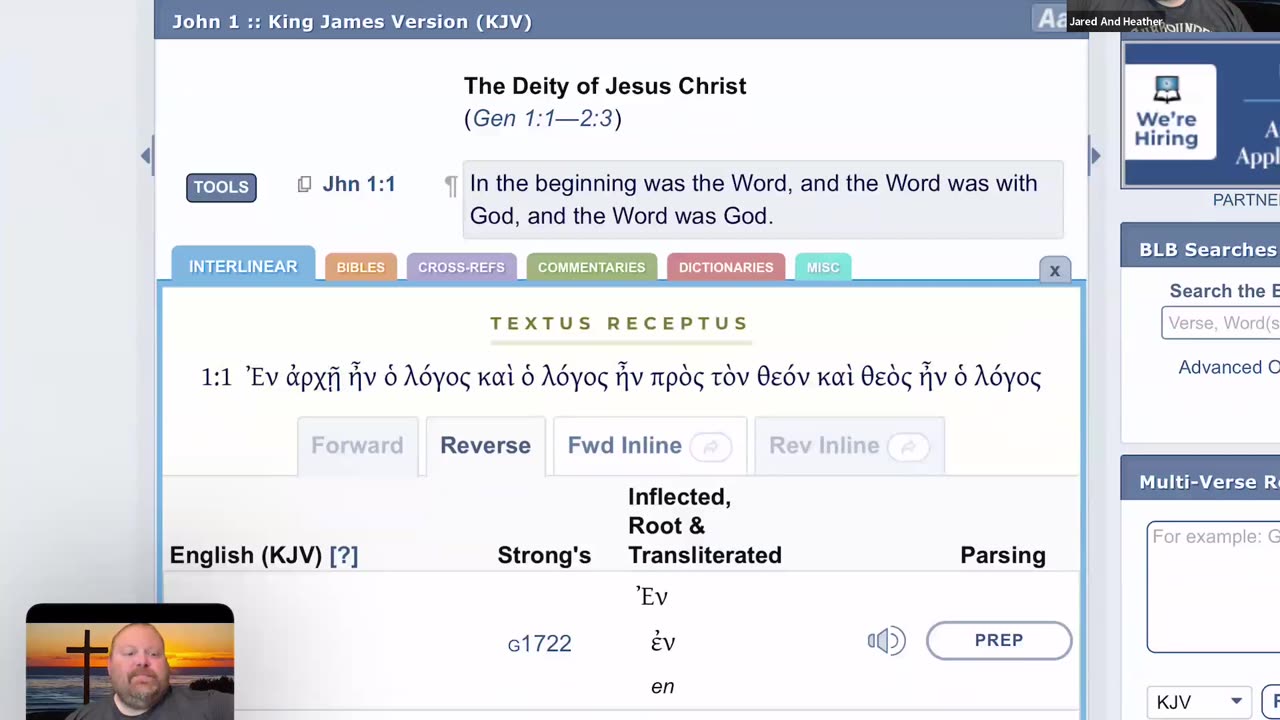 The Word is God (John 1:1-Genesis 1:1)
