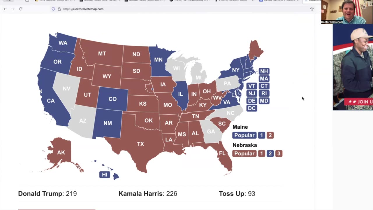 Electoral College Discussion Update as of October 22 With Conservative PoliSci Professor