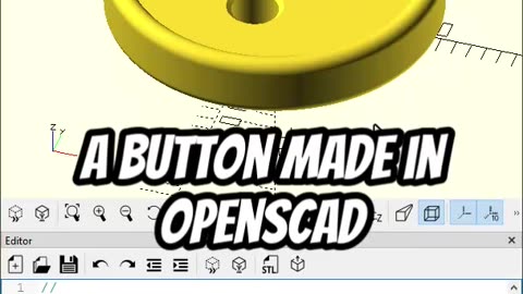 OpenScad: Make a Button