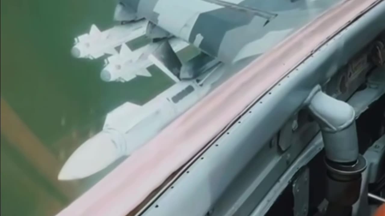 Ukrainian Mig29 Loaded Up with Missiles