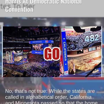 Fact Check: California Did NOT 'Pass' On Assigning Delegates To Kamala Harris At Convention