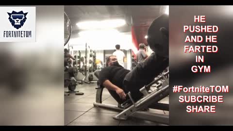 BIG GUY FARTS LOUD IN THE GYM,Try Not To Laugh #FortniteTOM