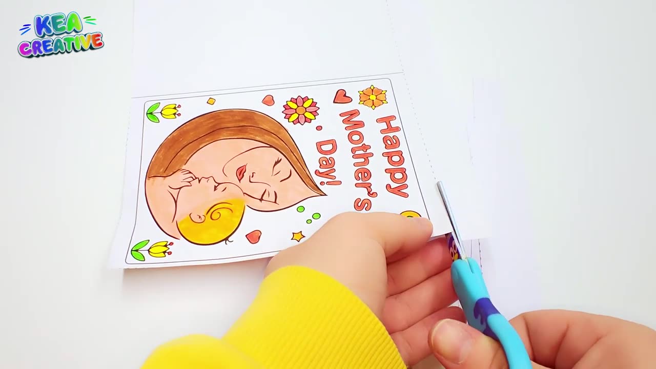 Happy Mother's Day - HOW TO COLOR A POSTCARD - @KeaCreative2