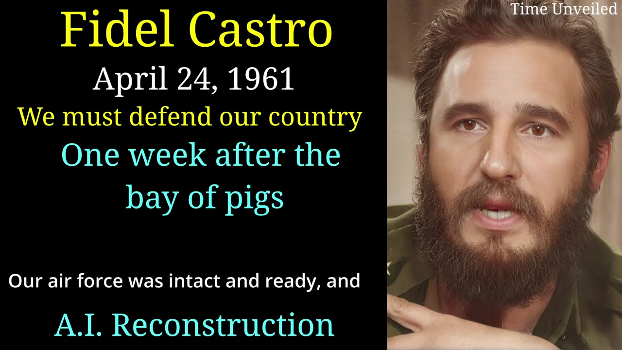 Fidel Castro in English AI Reconstruction - We must defend our country