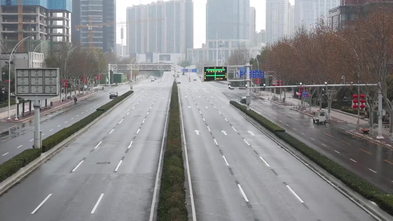 The city is much brighter after being baptized by the heavy rain