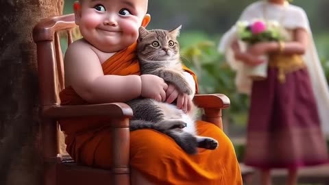 little monk so cute😘