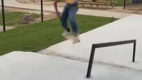 Skateboarding Backside 180