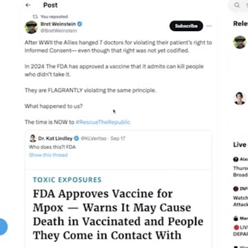 🚨🐒Mpox VAX approved by FDA 2024 is DEADLY to ALL!💉☠️ WARNING ☠️