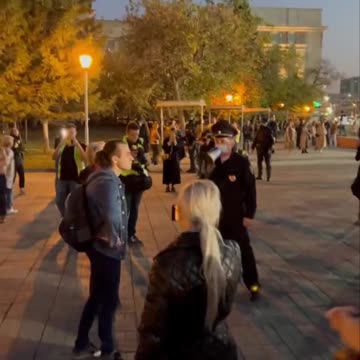 Protests against partial mobilization in Yekaterinburg.