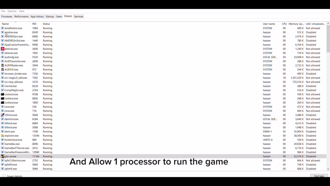 How to fix Gta San Andrea's mouse not working.