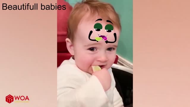 Funny cute baby video.