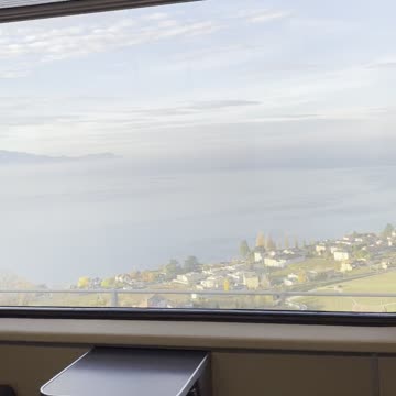Scenic Train Ride in Lausanne Switzerland