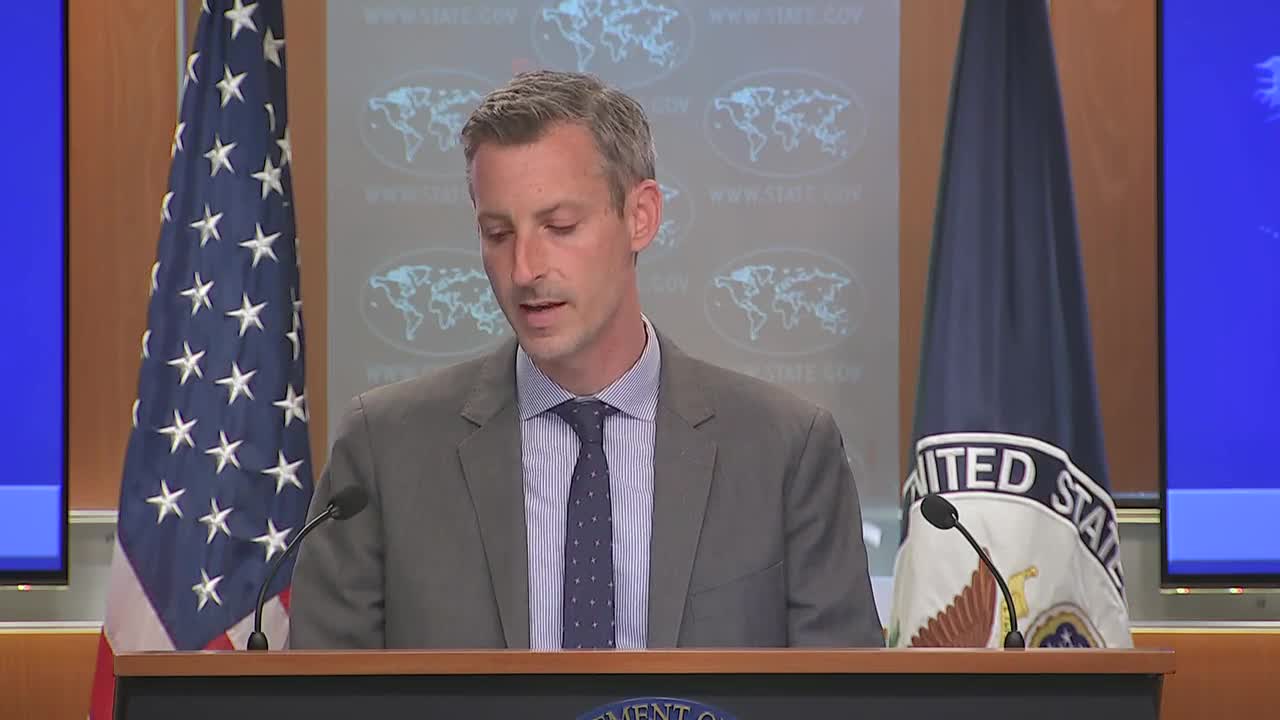 State Department press briefing with spokesman Ned Price