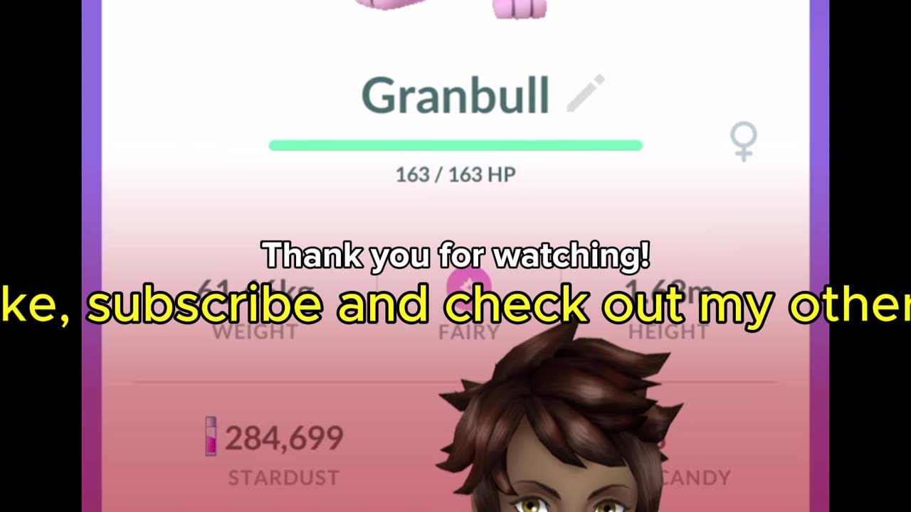 Pokemon GO - gintotski Catching a 1 Star Granbull