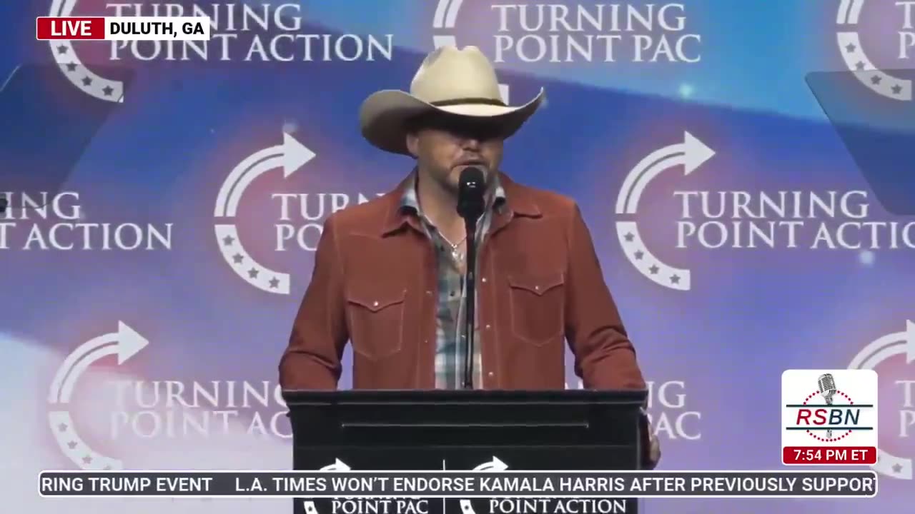 🎶 COUNTRY STAR JASON ALDEAN INTRODUCES TRUMP IN GEORGIA: "A TRUE WARRIOR! 💪🇺🇸"