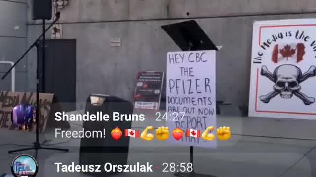 The Media Is The Virus Protest @ CBC Vancouver B.C. - Speeches