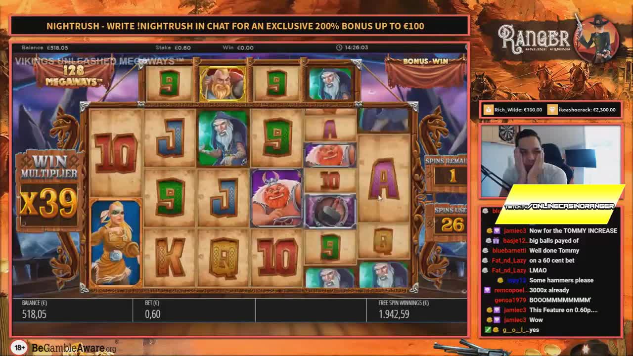 The Viking unleashed top 5 BIG WINS - Record win on slot