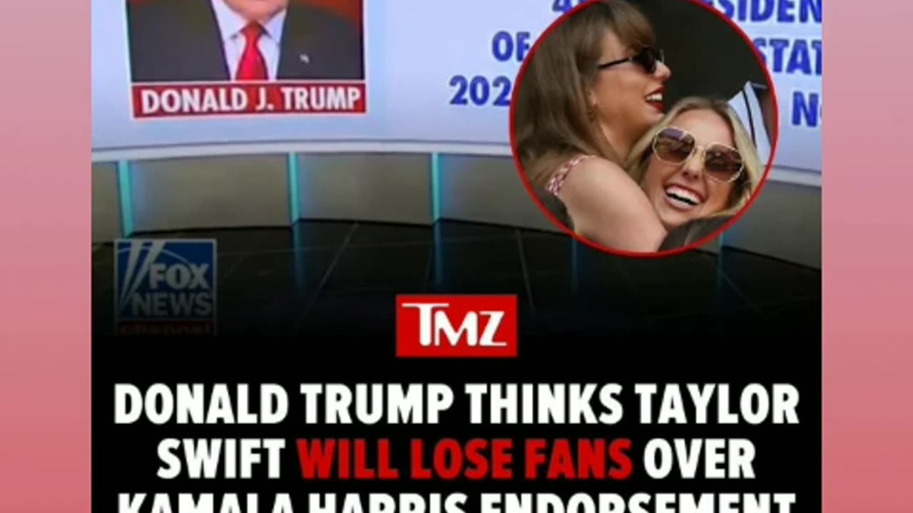 Trump says that Taylor swift lost alot support from fans 9/14/24