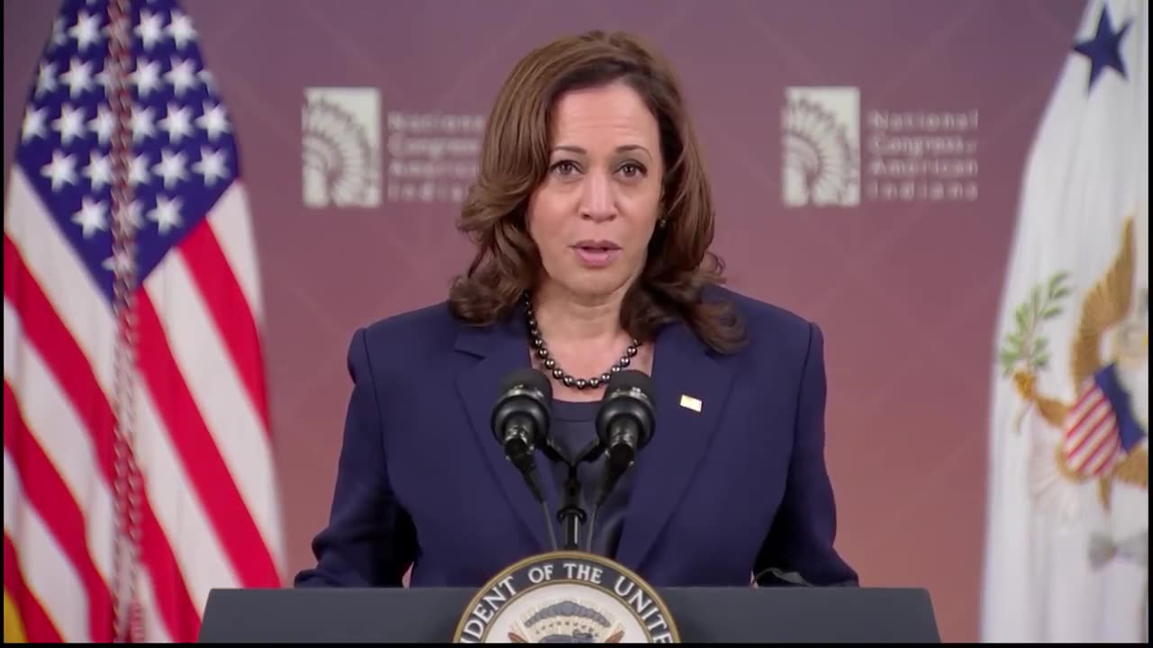 🚨 Kamala Harris: “European explorers ushered in a wave of devastation, violence, stealing land"