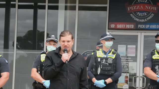 Greg Hunt Protest Speech