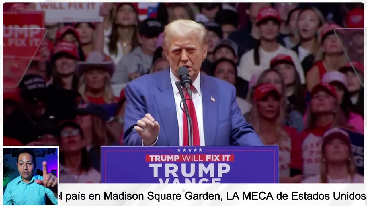 REVIENTA el Madison Square Garden en NUEVA YORK - Discurso de Donald Trump, Oct 27, 2024.