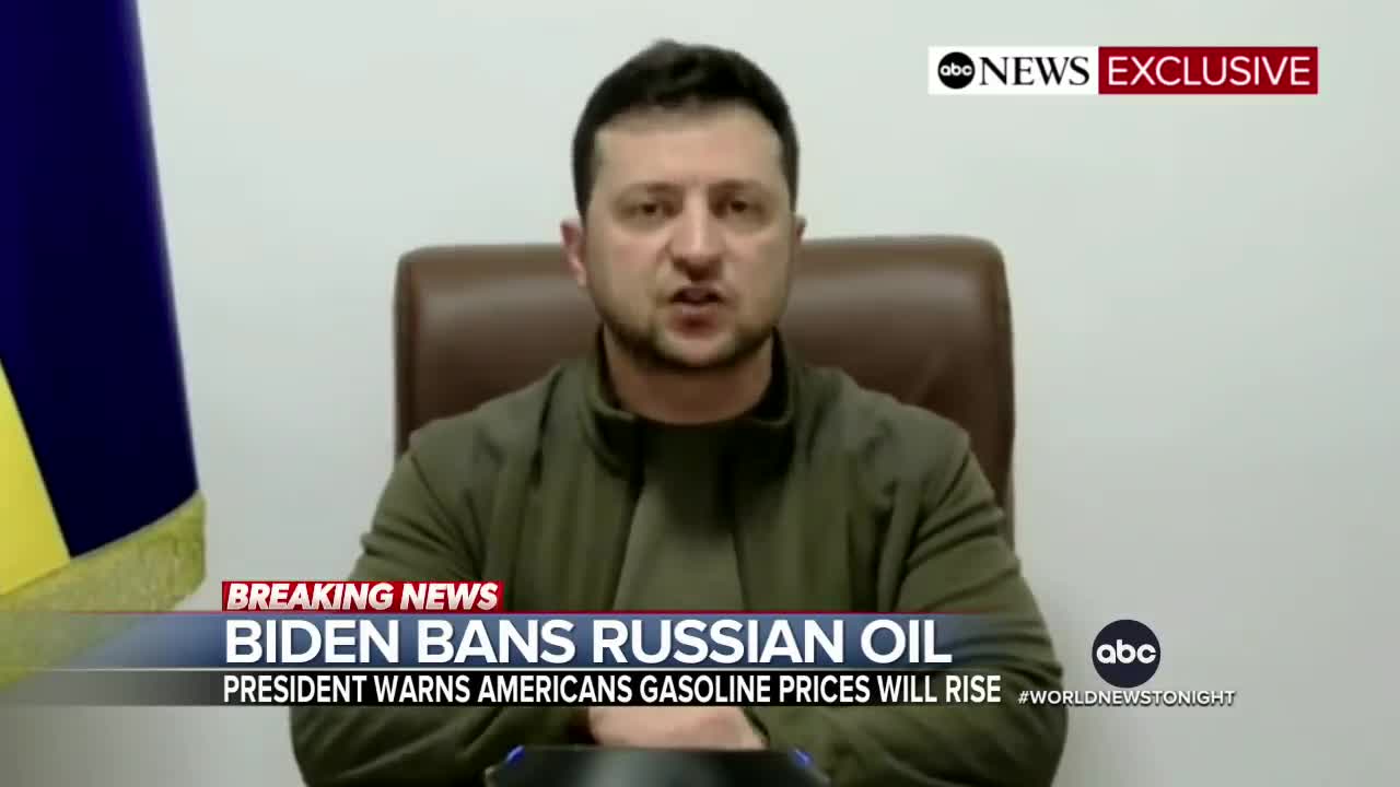 Biden bans US imports of Russian oil, gas and coal