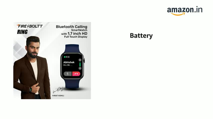 Fire-Boltt Ring Bluetooth Calling Smartwatch with SpO2 & 1.7 Metal Body with Blood Oxygen