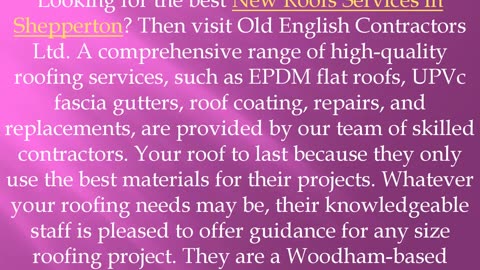 Get the best New Roofs Services in Shepperton