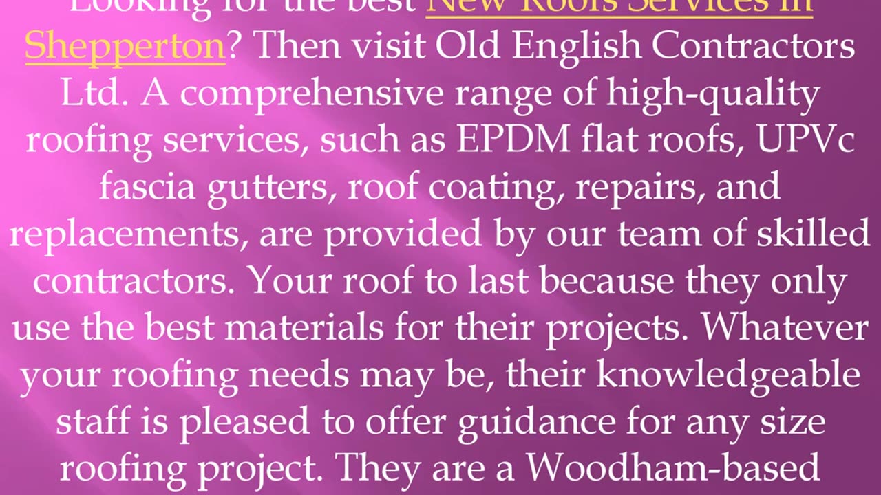 Get the best New Roofs Services in Shepperton