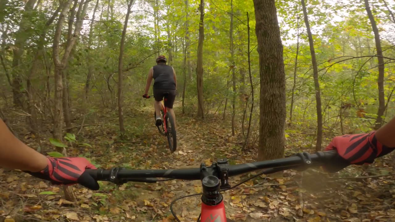 Harmonie State Park MTB with Caleb