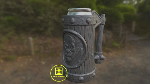 Ogre Stein Beer Can Koozie 3D Model