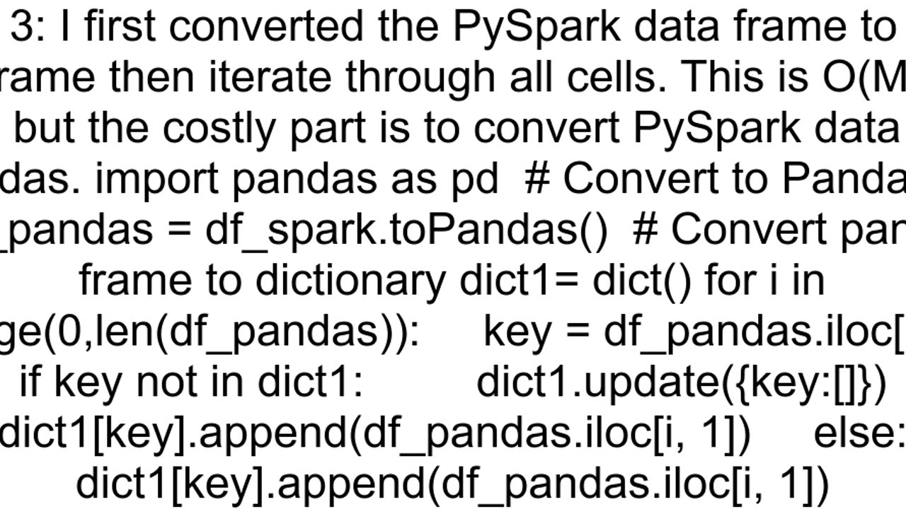 Convert PySpark data frame to dictionary after grouping the elements in the column as key