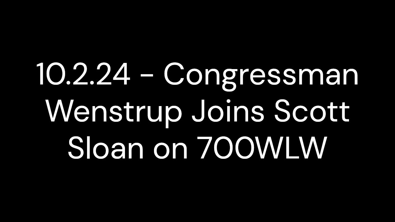 Wenstrup Joins Scott Sloan on 700WLW to Discuss the Death of Pete Rose and Vice Presidential Debate