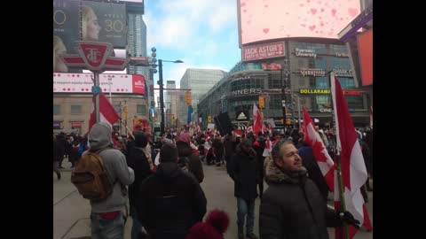 Toronto freedom march footage, February 12, 2022