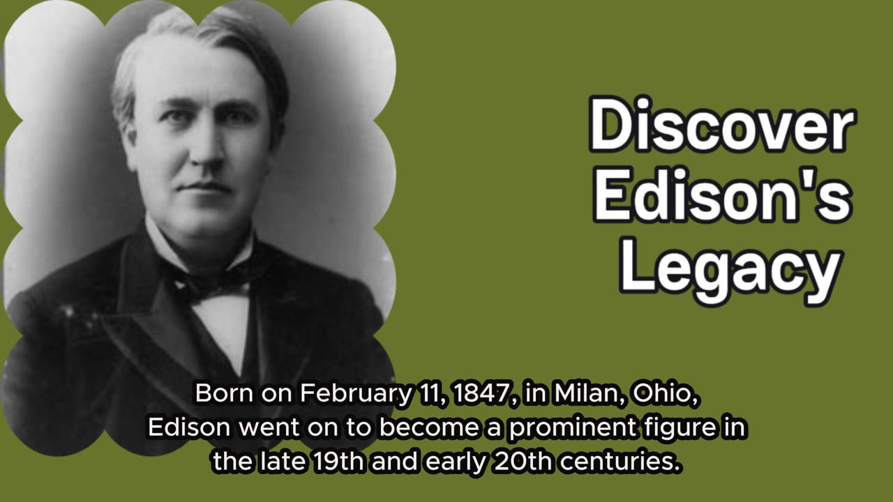 Thomas A. Edison: A Visionary and Inventor