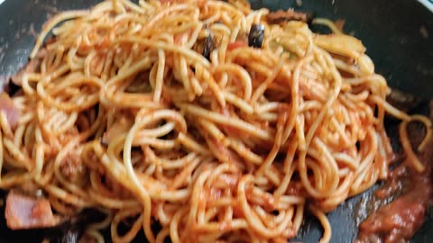 Pasta alla Norma with Cottage cheese