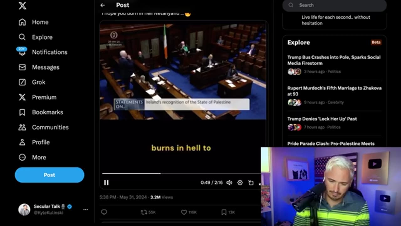 'BURN IN HELL NETANYAHU!': IRISH POLITICIAN DELIVERS DEVASTATING SPEECH 🔥