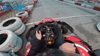 Beginner Go-Kart Driver Crashes At Full Speed Into Tire Barrier